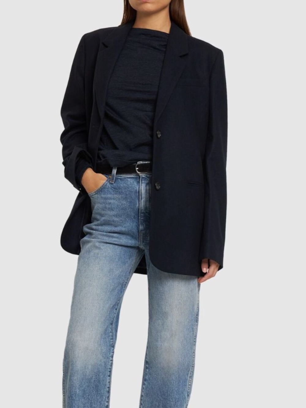NWT Toteme Navy Tailored Suit Jacket Blazer 36